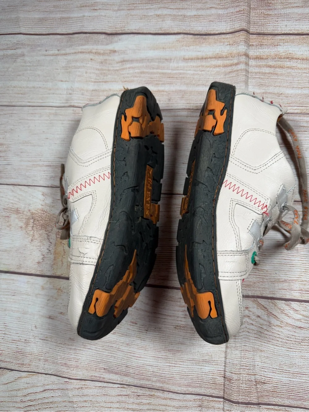 TMA EYES white leather sneakers - Gorpcore